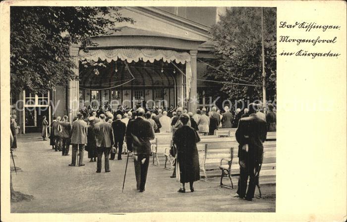 Bad Kissingen Morgenchoral im Kurgarten
