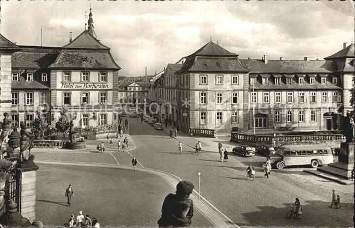 FULDA Hessen Blick vom Schloss in die Friedrichstrasse
