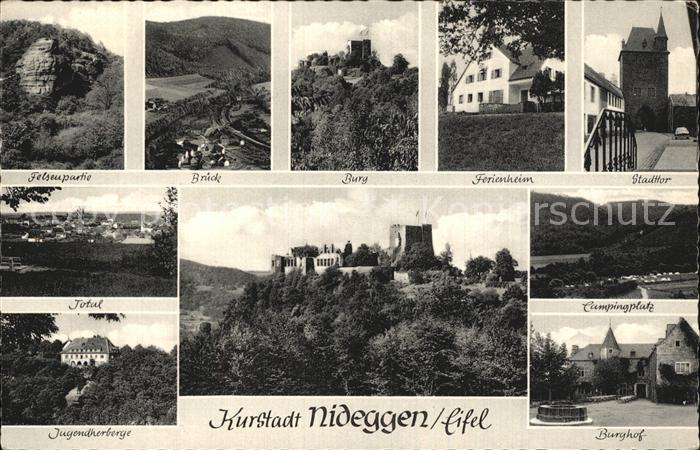 Nideggen Eifel Burg Stadttor Camping Jugendherberge