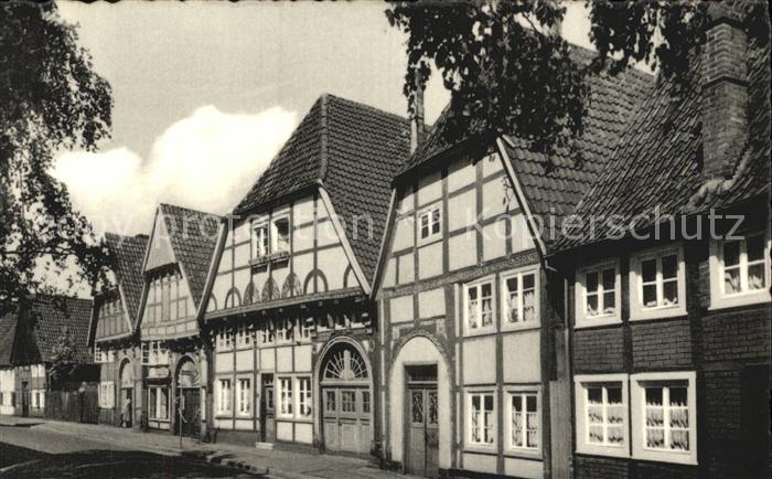 Wiedenbrueck alte Haeuser in der Langestrasse