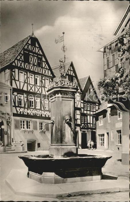 Bad Orb Marktplatz mit Brunnen