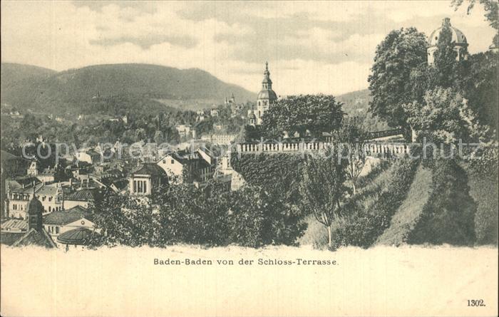 BADEN-BADEN BW Blick von der Schlossterrasse