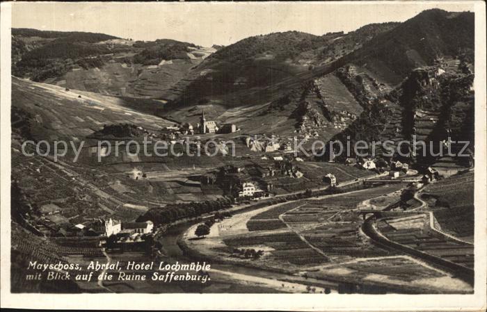 Mayschoss Ahrtal Hotel-Lochmuehle Ruine Saffenburg