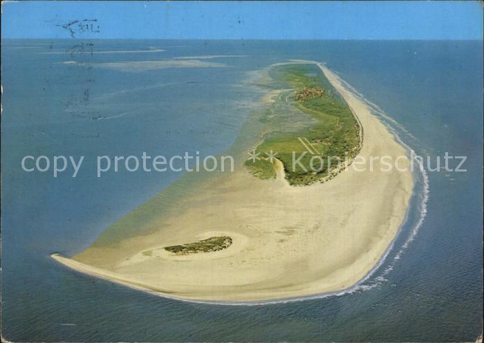 Juist Nordseebad Fliegeraufnahme Insel Strand