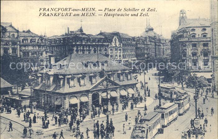 Strassenbahn Frankfurt am Main Hauptwache und Zeil