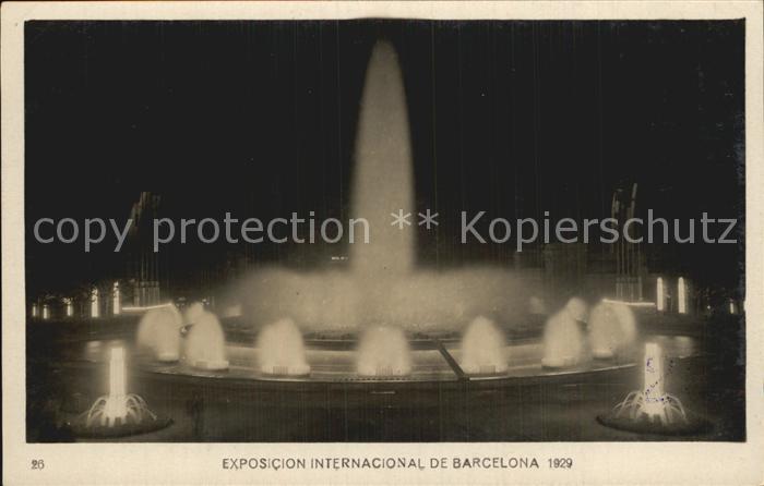Exposicion Internacional Barcelona 1929 Fuente Magica