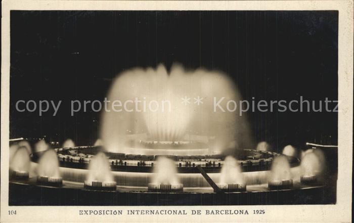 Exposicion Internacional Barcelona 1929 Fuente Monumental