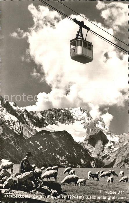 Seilbahn Kreuzeckbahn Zugspitze Hoellentalgletscher