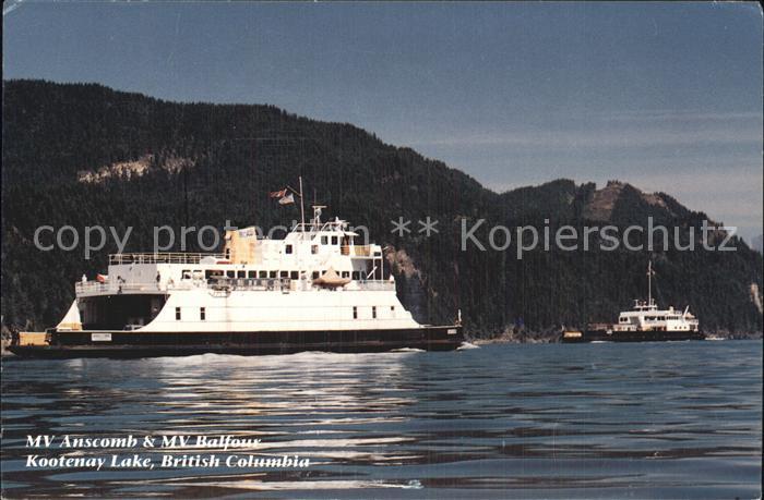 Faehre Ferry Bac Traghetto-- MV Anscomb MV Balfour Kootenay Lake British Columbi