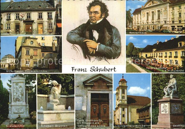 Schubert Franz Gedenkstaetten Konzerthaus Geburtshaus Hoeldrichsmuehle