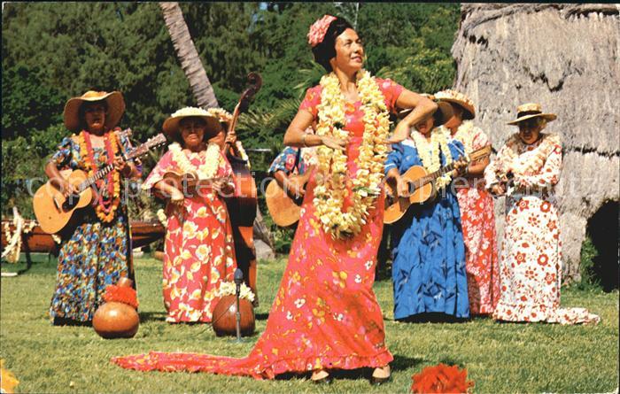 Tanz Taenzer Hula Hawaii Kodak Hula Show Waikiki Beach
