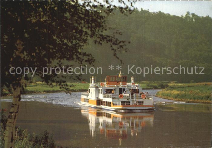 Dampfer Binnenschifffahrt Weser Dampferfahrt