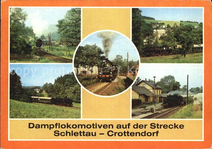 Lokomotive Strecke Schlettau-Crottendorf Bahnhof Walthersdorf