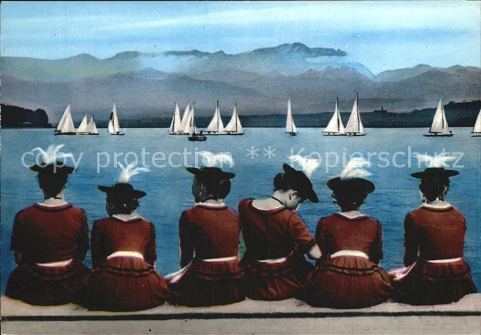 Segelboote Segelregatta Ammersee Wettersteingebirge Damen