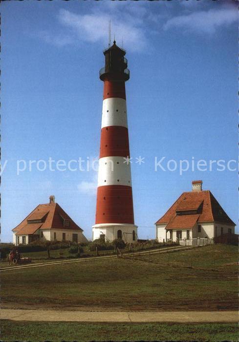 Leuchtturm Lighthouse Westerhever Landschaft Eiderstedt