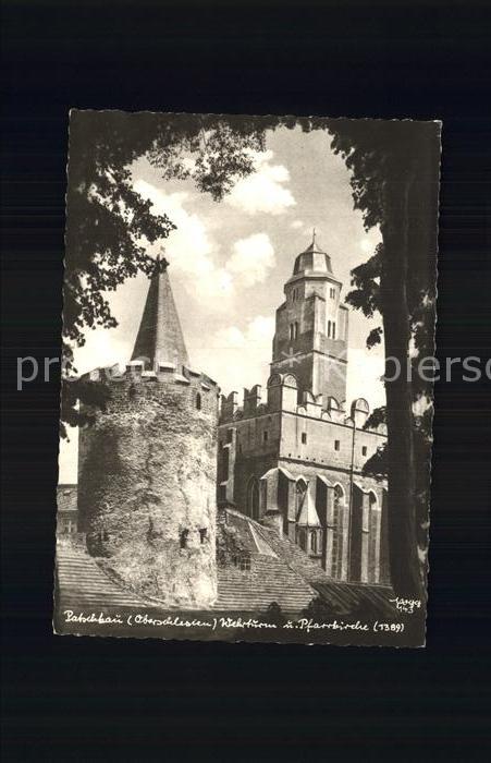 Foto Popp Nr. 143 Patschkau Oberschlesien Wehrturm Pf