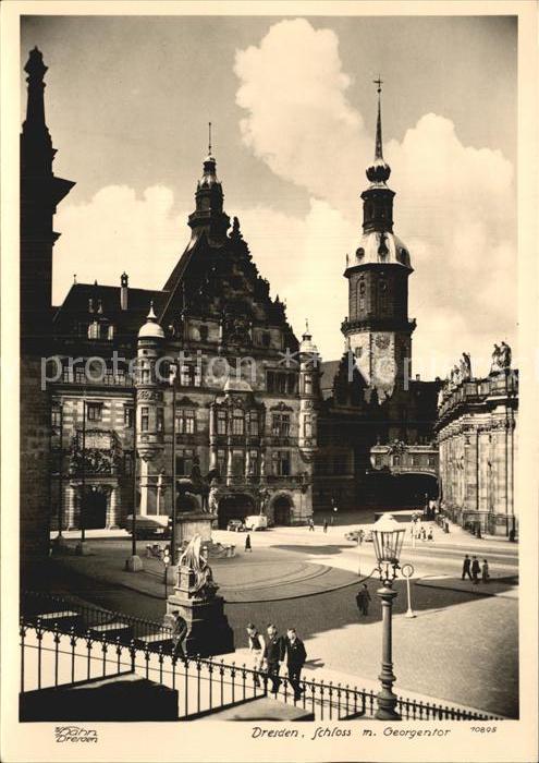 Foto Hahn Nr. 10895 Dresden Schloss Georgentor