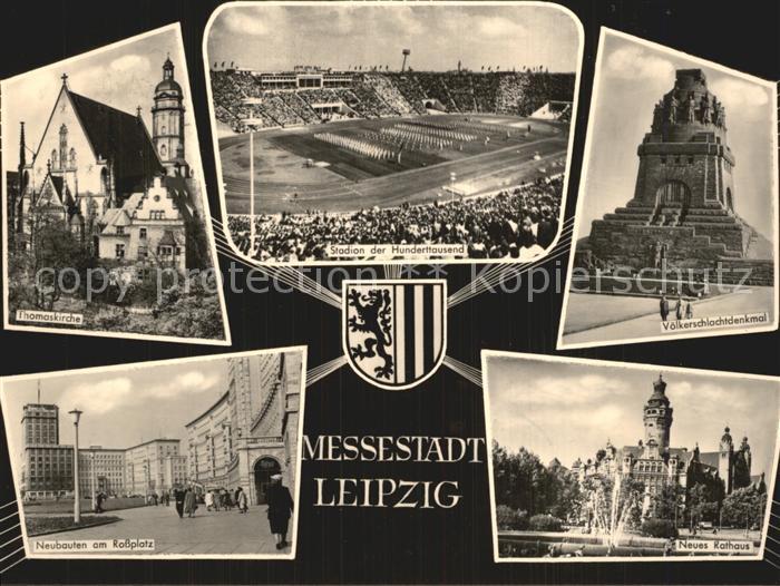 Stadion Hunderttausend Thomaskirche Neubauten L