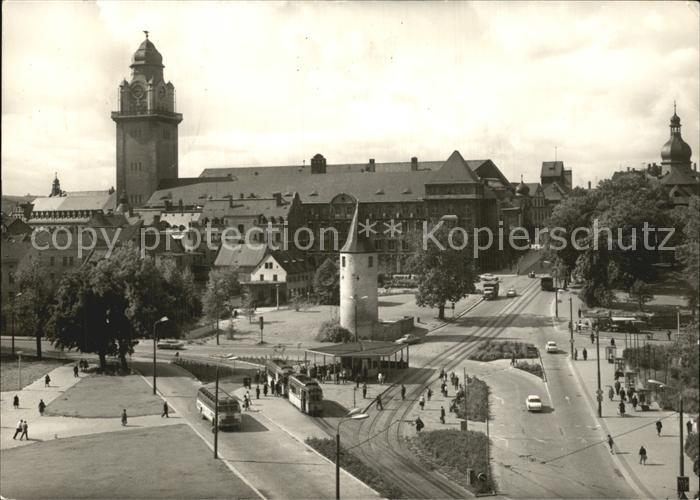 Strassenbahn Plauen Vogtland Otto-Grotewohl-Platz