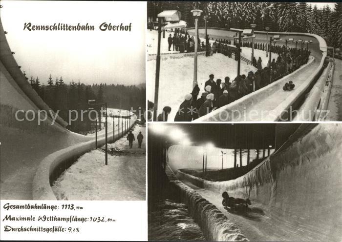 Bobsport Rennschlittenbahn Oberhof