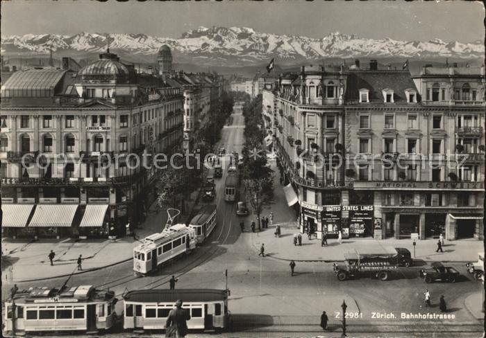 Strassenbahn Zürich Bahnhofstrasse