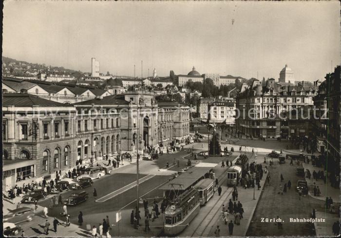 Strassenbahn Zuerich Bahnhofplatz