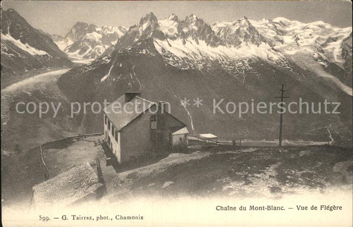 Mont Blanc Chaine du Mont Blanc vue de Flegere