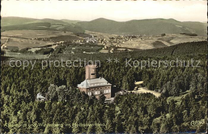 Winterberg Hochsauerland Astenturm Gaststaette Fliegeraufnahme