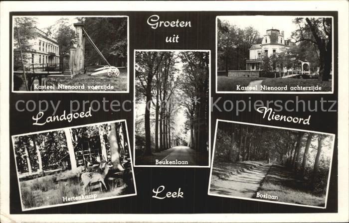 Leek Groningen Landgoed Nienoord Kasteel Hertenkamp Boslaan