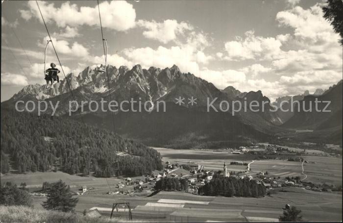Dobbiaco Pustertal Suedtirol Seggiovia Monte Rota Alpenpanorama