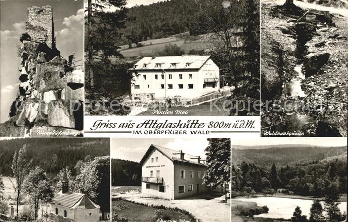 Altglashuette Oberpfalz Gasthof Pension Blei Burg Ruine Flossenbuerg Waldnaubque