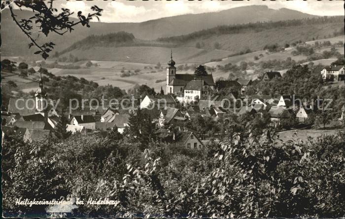 Heiligkreuzsteinach Ortsansicht mit Kirche