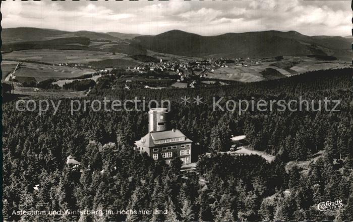 Winterberg Hochsauerland Panorama mit Astenturm Berggasthof