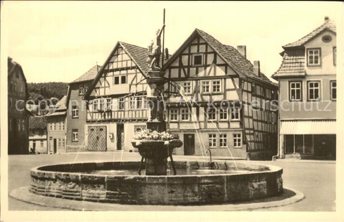 Vacha Markt mit Vitusbrunnen