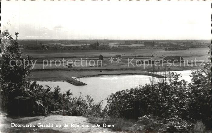 Doorwerth Gezicht op de Rijn v.a. De Duno