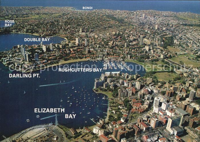 Sydney New South Wales Eastern suburbs aerial view