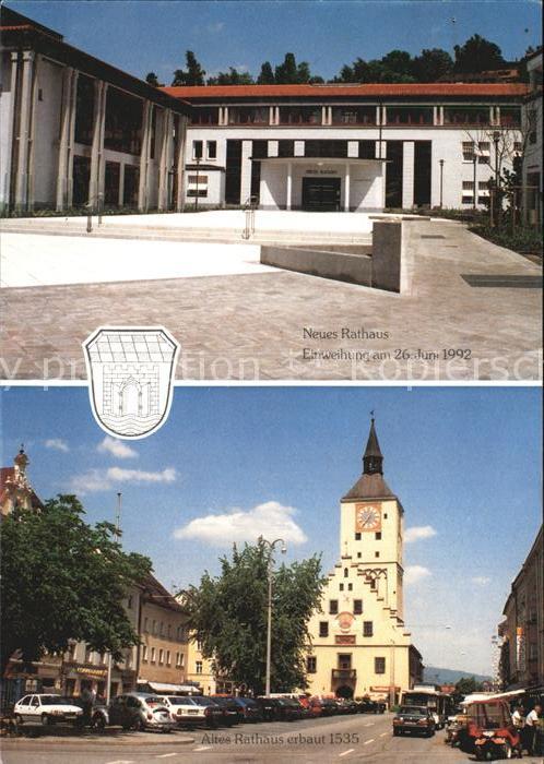 Deggendorf Donau Altes und neues Rathaus