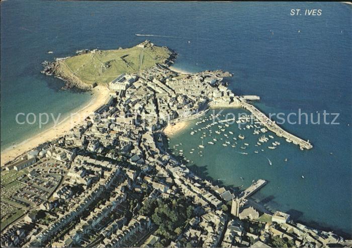 St Ives Cornwall Aerial view