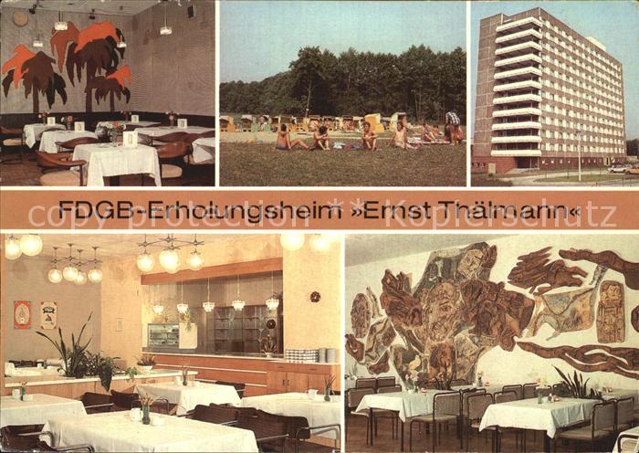 Rheinsberg FDGB Erholungsheim Ernst Thaelmann Bar Cafe Urlauberrestaurant Strand