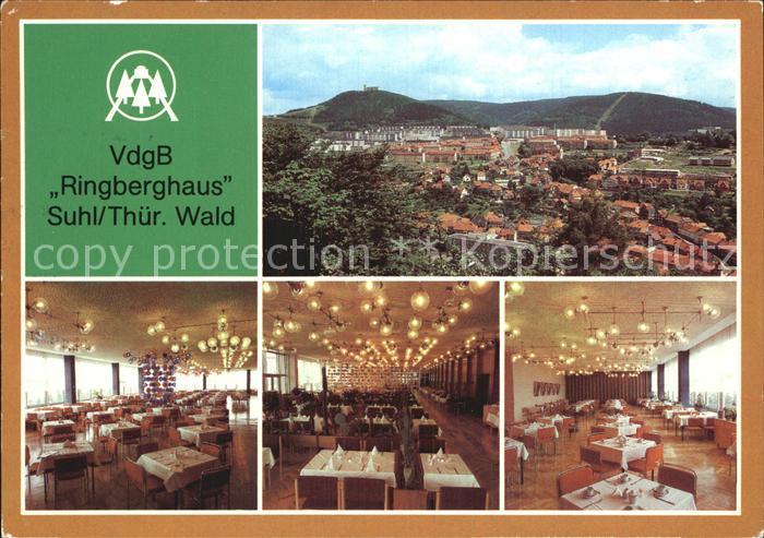 Suhl Thueringer Wald Gesamtansicht VdgB Ringberghaus Erholungseinrichtung der We