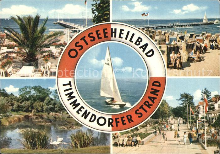 Timmendorfer Strand Strand Promenade Terrassencafe Segeln