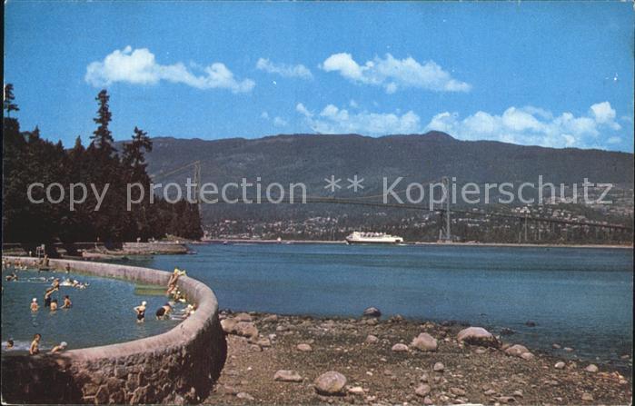 Vancouver British Columbia Stanley Park and Lions Gate Bridge