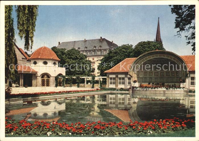 Bad Nauheim Trinkkuranlagen Konzertpavillon Teich