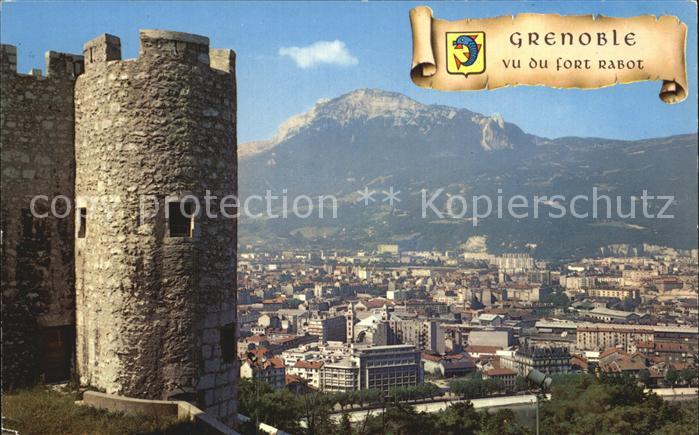 Grenoble vu du Fort Rabot la ville et le Moucherotte
