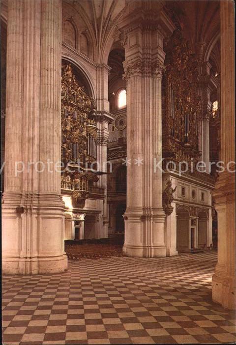 Granada Andalucia Catedral vista interior y organos