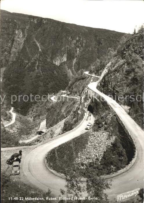 Eidfjord Mabodalen Ruten Eidfjord Fossli Geilo Serpentine
