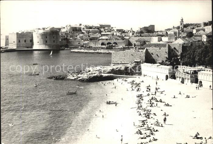 Dubrovnik Ragusa Strand Altstadt Festung Stadtmauer