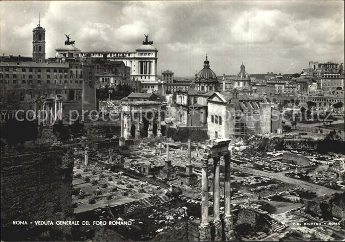 Roma Rom Veduta generale del Foro Romano
