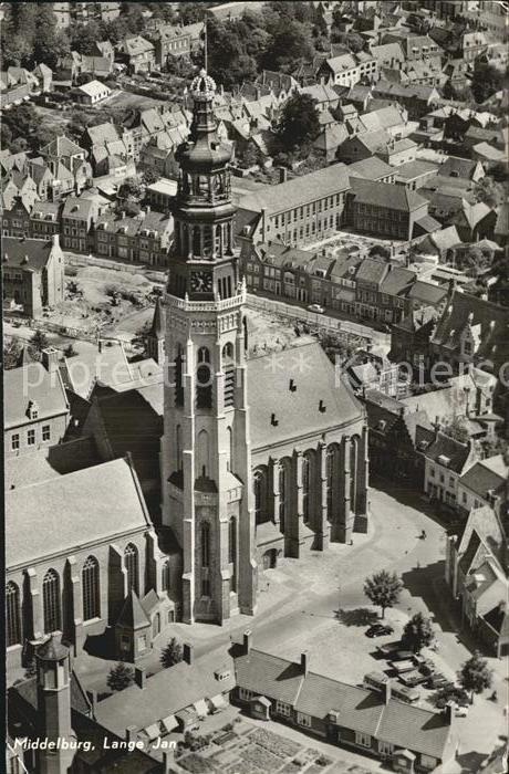 Middelburg Zeeland Abdijturm Lange Jan Fliegeraufnahme