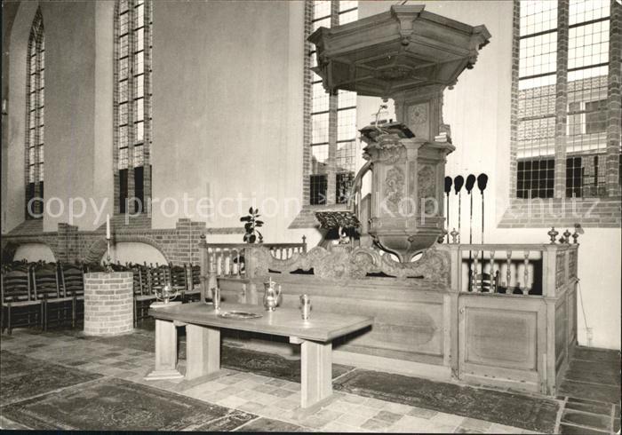 Dokkum Martinuskerk Preekstoel anno 1715 Kirche Predigtstuhl